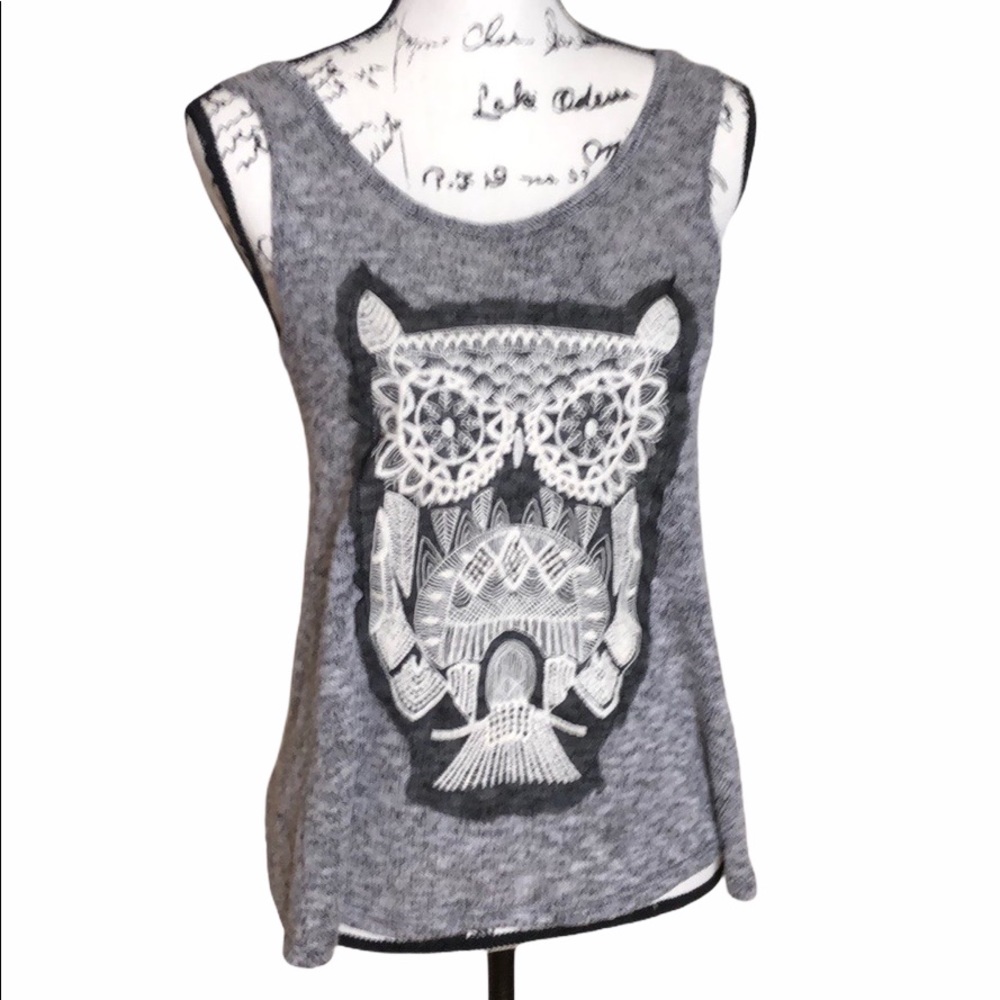 Blu Planet Owl Tank Top Size S